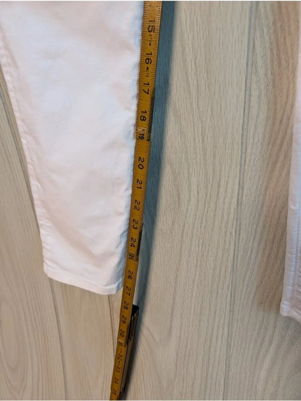 AG Adriano Goldschmied Jeans Sz 31R The Legging Ankle Super Skinny White
